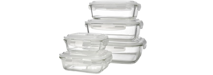 Mömax Glasdosen-Set für 19€ - 5 verschiedene Größen