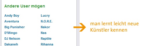 napster andere user mögen