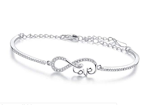 Armband Infinity aus 925 Sterling Silber mit LOVE  für 18.55 euro stat 26.50 euro