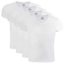 Snocks Herren Unterhemd V-Ausschnitt (4er Pack) Perfekt für unter Hemd/Pullover