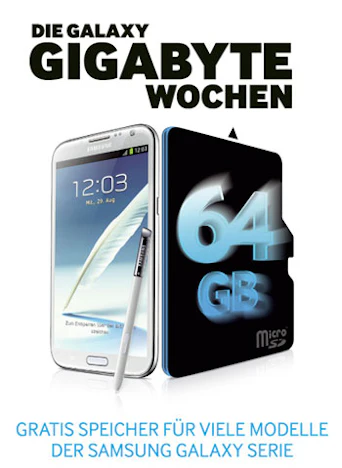 Samsung Galaxy Gigabyte Wochen - Speicher geschenkt!