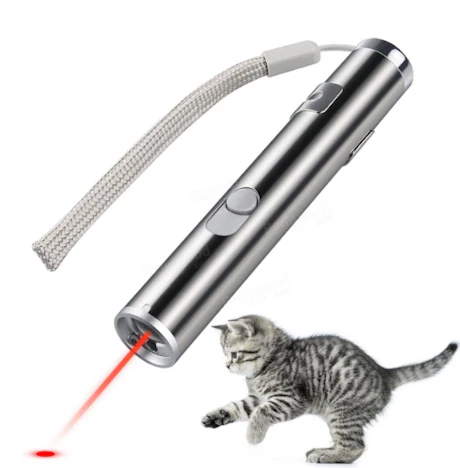 Spielzeug für Haustiere - Laserpointer Mit LED-Taschenlampe