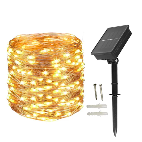 Solar LED Lichterkette 200LEDs Wasserdicht