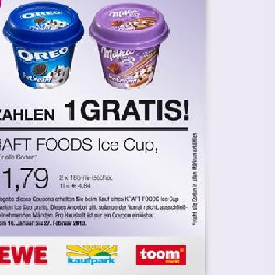 Mit Coupon: 1 Ice Cup kaufen, 1 Ice Cup gratis dazu