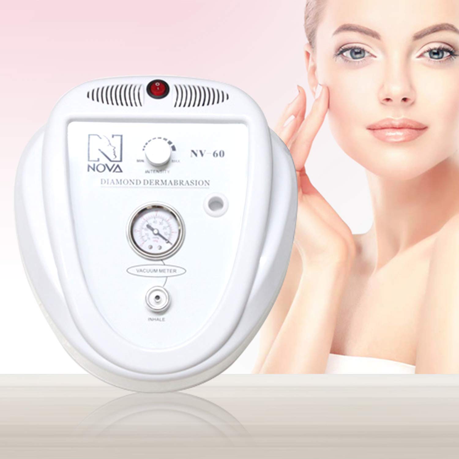 Hengda Dermabrasion Profi Gerät 45W Mikro Dermabrasionsgerät, Gesichtspeeling, Hautstimulation durch Unterdruck