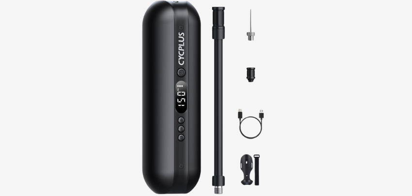 Cycplus I50PSI Luftpumpe für 30€ - 150 PSI Leistung, multifunktional, LED-Anzeige