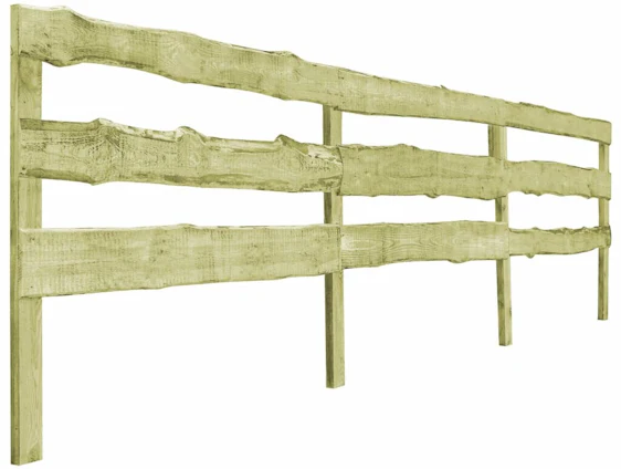 Aktion: vidaXL 3-Querlatten-Gartenzaun Kiefernholz 120×510 cm (44943) für nur 35,98€ statt 105,89€