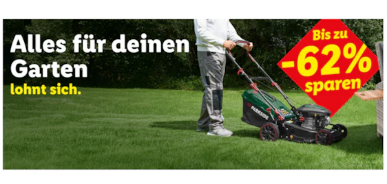 Lidl Gartenaktion – bis zu 62 % Rabatt zum Start der Gartensaison 🌱🔥