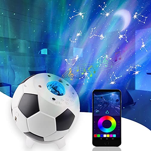 LED Sternenhimmel Projektor, Fu ball Galaxy Light Sternenlicht Lampe mit Bluetooth
