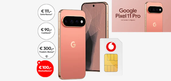 Mindestens 403€ GEWINN 🤯📲 BRANDNEUES Google Pixel 11 Pro + 70GB Vodafone Allnet-Flat