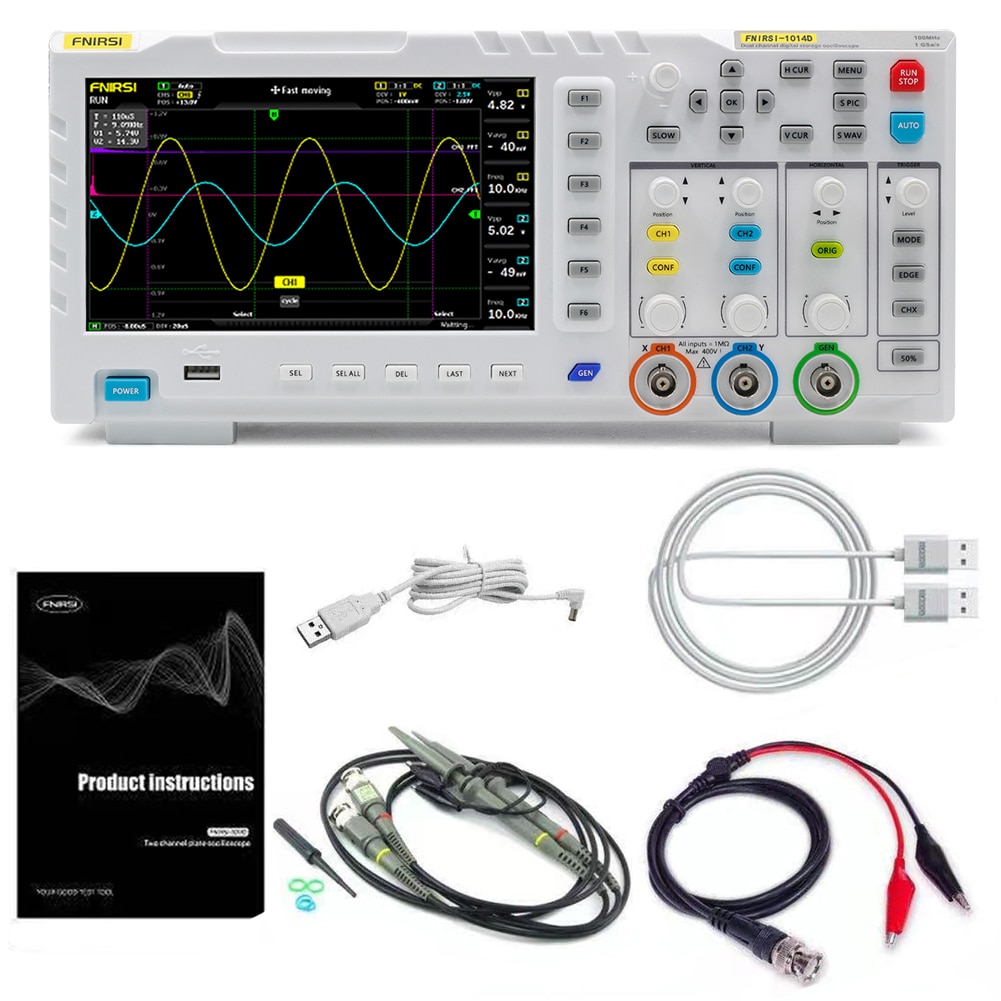 FNIRSI-1014D Digital Oszilloskop und Generator (2-in-1) mit Coupon "FNIRSI-1014D" für 137,40€