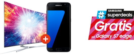 Samsung Superdeals - Aktions-TV oder Soundbar kaufen und Galaxy S7, Tab E oder Kopfhörer erhalten