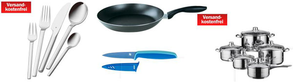Haushaltsartikel bei Media Markt reduziert - z.B. WMF Besteckset "Genf" für 49€