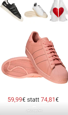 adidas Originals Superstar 80s Sneaker versch. Varianten 59,99€ statt 74,81€