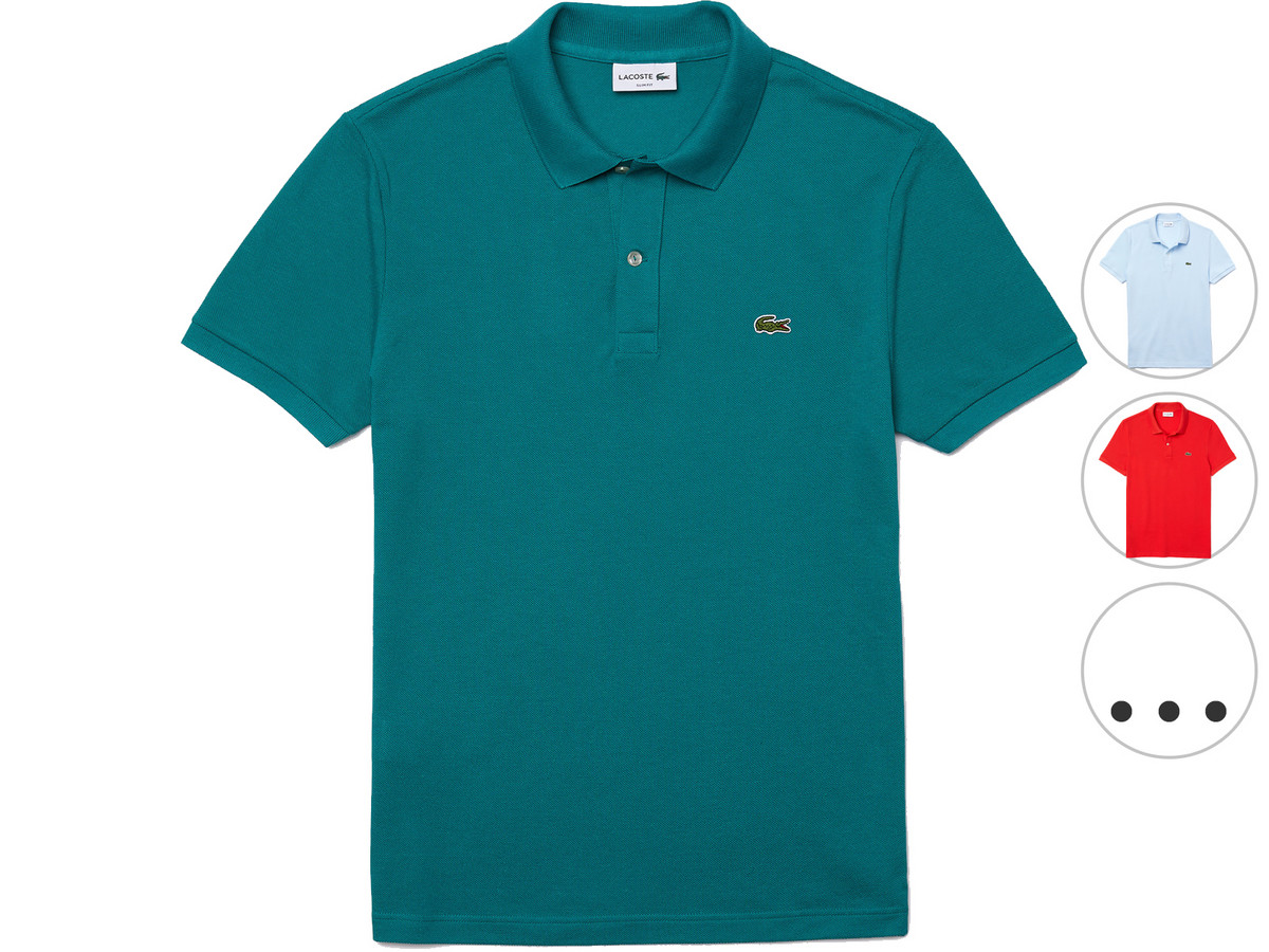 Nur heute! Lacoste Petit Piqué Polohemd für 46€ - Slim Fit, verschiedene Farben, Gr. XS bis XXL