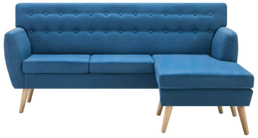 vidaXL Angle Sofa Fabric 171,5 x 138 cm Blue mit 199,16€ Preisnachlass