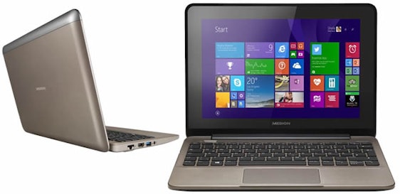 MEDION AKOYA E1232T als B-Ware für 180€ - sehr günstiges 10" Touch-Netbook mit Intel-Prozessor, 4 GB RAM und Windows 8.1