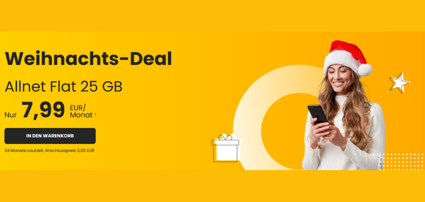 3 Freimonate bei HappySIM ✨ » Allnet-Flats ohne Anschlusspreis - z.B. 25 GB für 7,99€ pro Monat 🚀