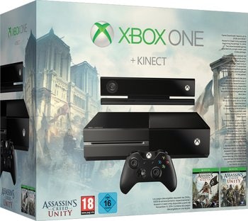 Microsoft Xbox One 500GB + Kinect + Assassin's Creed: Unity + Assassin's Creed: Black Flag für 366€