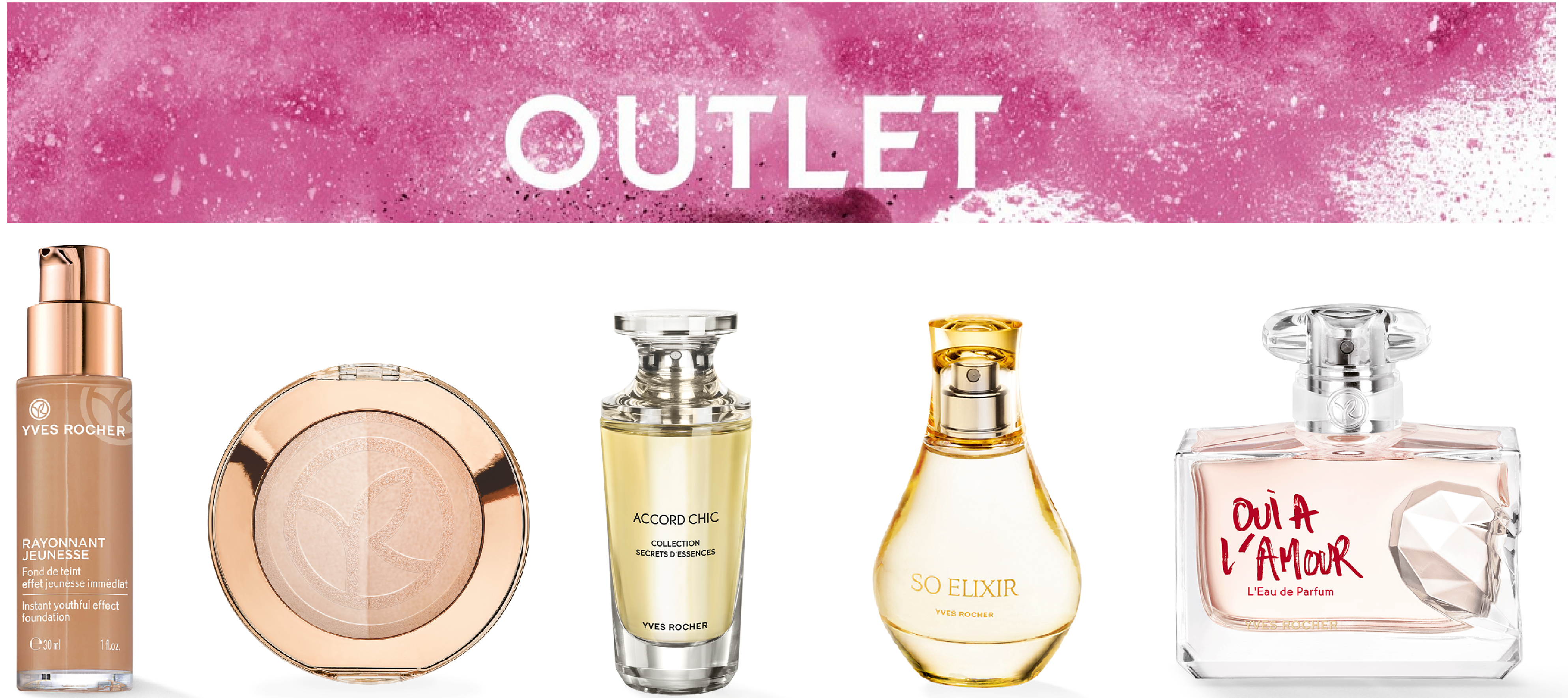 Outlet-Sale bei Yves Rocher - 70% Rabatt auf ausgewählte Artikel, z.B.: Yves Rocher Accord Chic (50ml) für 18€