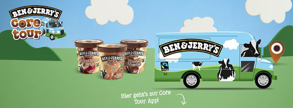 Ben &amp; Jerry’s Core Tour 2013 – kostenloses Eis in vielen deutschen Städten (Update 1)