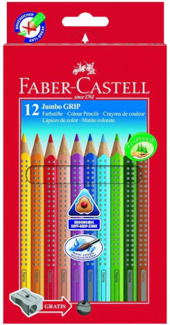 Aktion: Faber-Castell Buntstift Jumbo Grip 12er Kartonetui (110912) 9,31€ günstiger