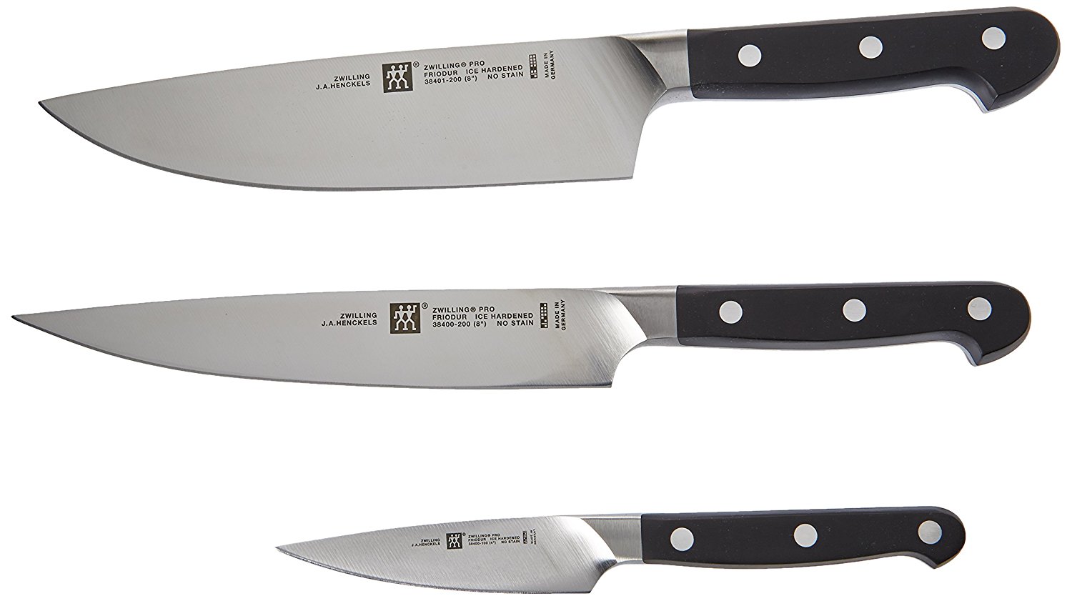 Zwilling Professional für 90€ - 3-teiliges Messerset aus Spezialstahl