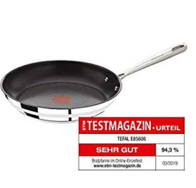 Tefal E85606 Jamie Oliver Pfanne, Edelstahl, 28 cm