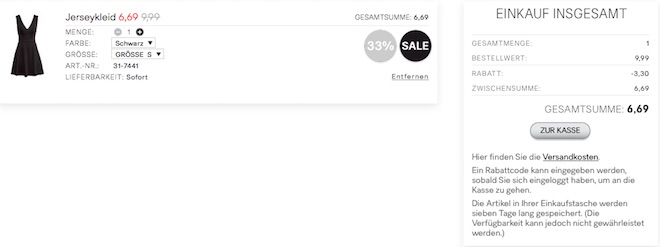 33% Rabatt auf Sommerkleider bei H&amp;M