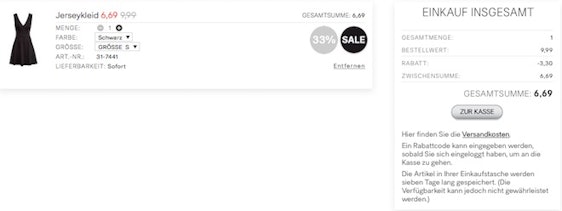 33% Rabatt auf Sommerkleider bei H&M