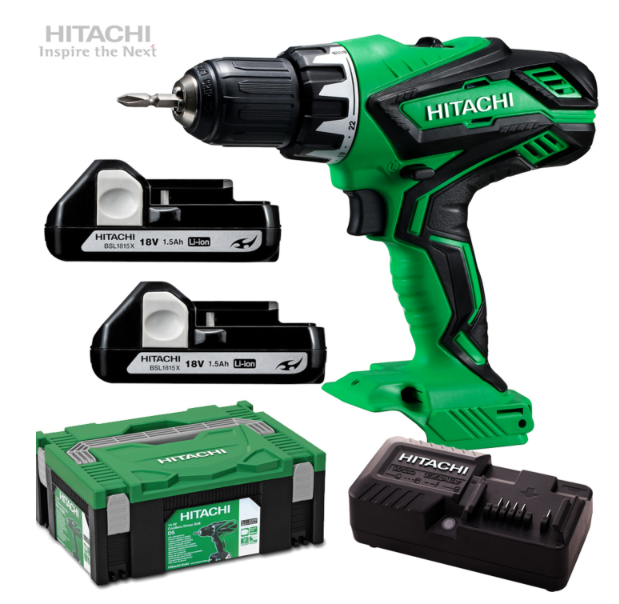Hitachi DS 18DJL 18V für 120€ – Akku-Bohrschrauber inkl. 2 Akkus