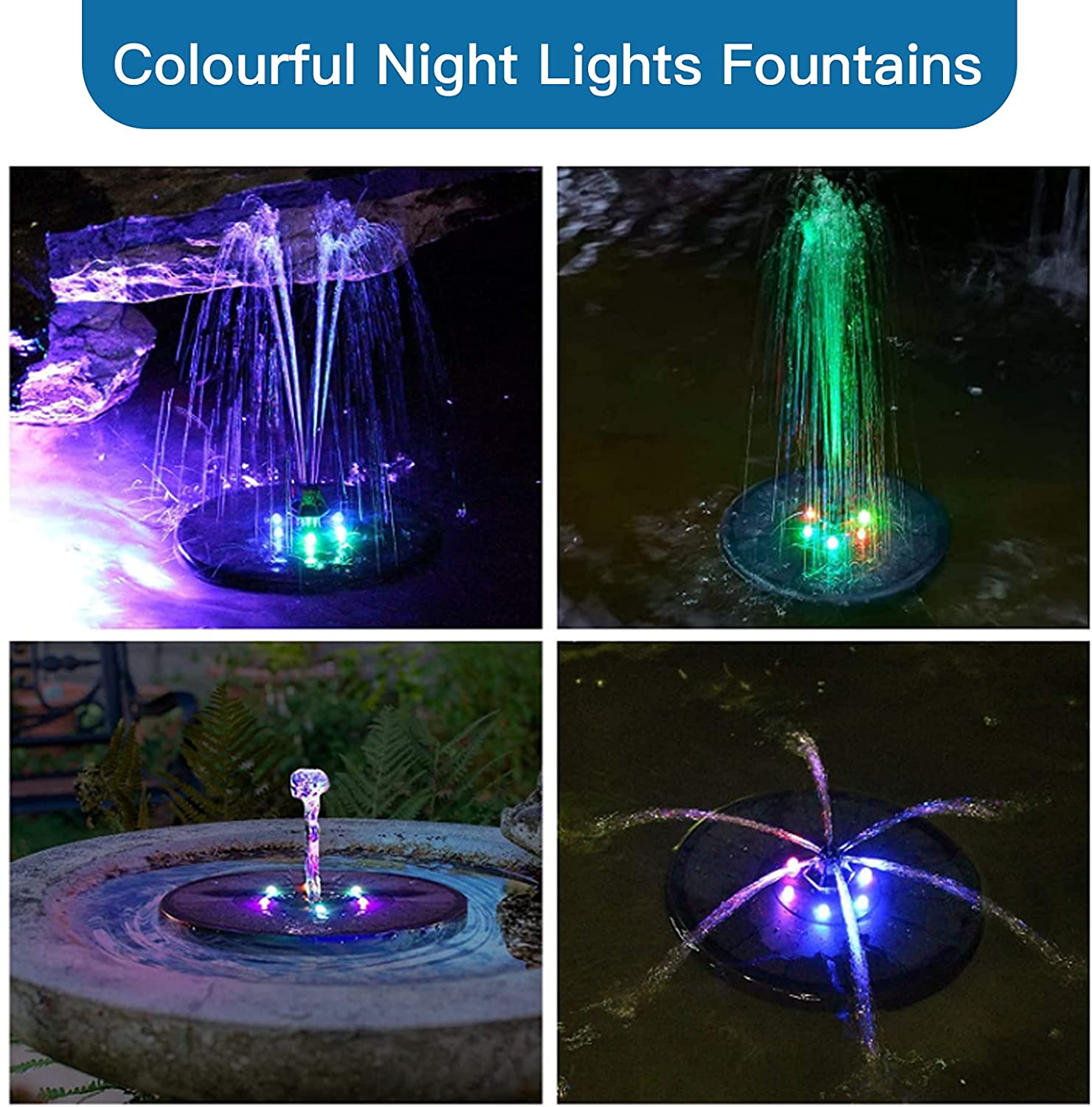 50%off VASG Solar Springbrunnen mit LED Only 12.99€