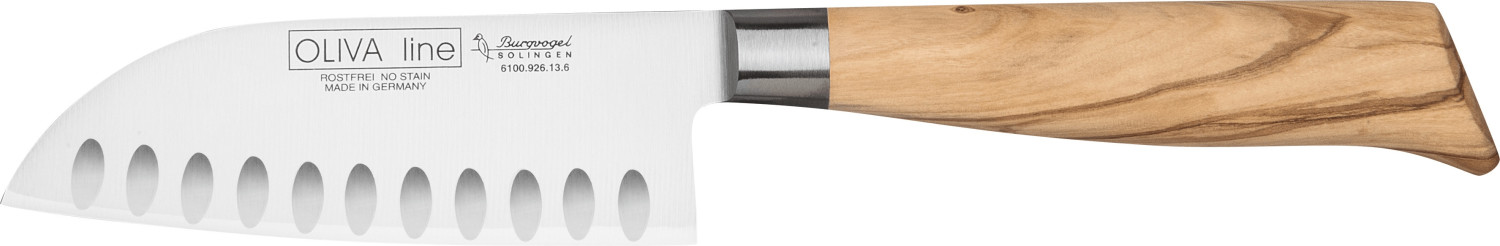 29% Nachlass auf Burgvogel Olivia Line Santokumesser mit Kullenschliff 13 cm