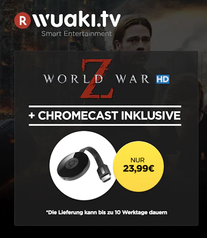 Google Chromecast 2 + World War Z für 24€