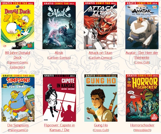 Gratis-Comic-Tag 2014 morgen am 10. Mai - Deutschland, Österreich, Schweiz