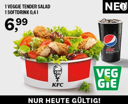 KFC-Gutschein-Salat-Veggie