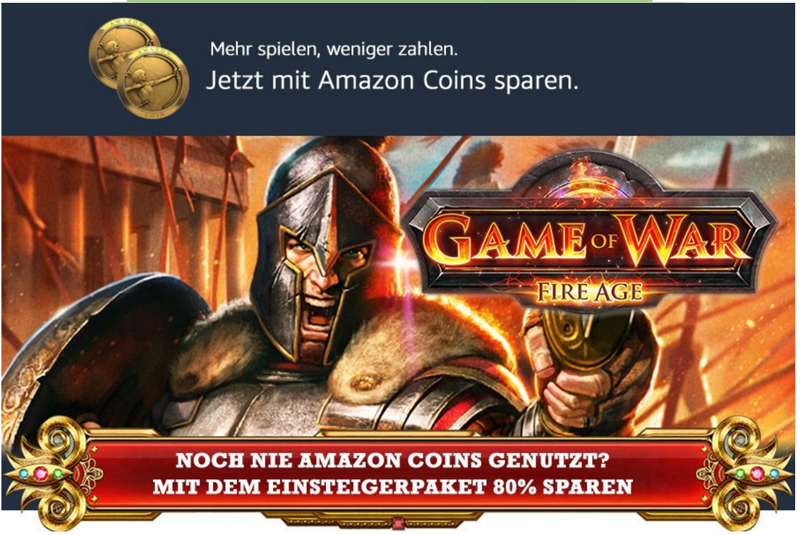 2.500 Amazon Coins für 5 Euro