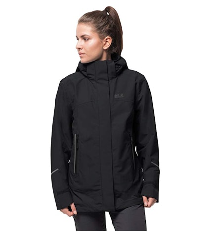 Jack Wolfskin Damen Onyx JKT W Wetterschutzjacke Wasserdicht Winddicht Atmungsaktiv mit Systemreißverschluss Regular
