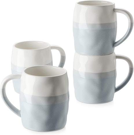 4er-Set DOWAN Porzellan-Kaffeetassen 400 ml für 23€ – 5,74€/Tasse, Mikrowellen- u. spülmaschinenfest (Prime)