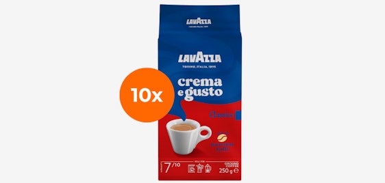 Noch günstiger! 10x 250g Lavazza Crema e Gusto Classico für 38€ - gemahlener Kaffee