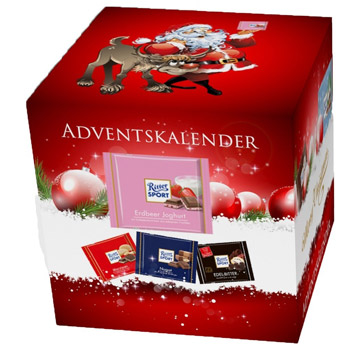 Ritter Sport Adventskalender XL für 15€ - mit 24 Tafeln à 100g