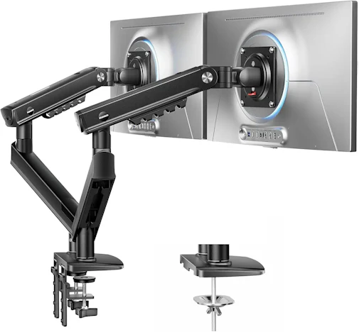 Dual-Monitorarm mit Stahlfeder