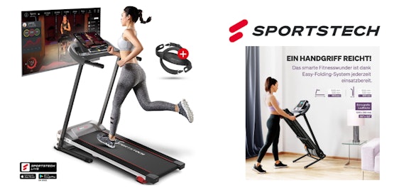 Sportstech Laufband F10 – Schnappt es euch für 289€ bei Amazon!