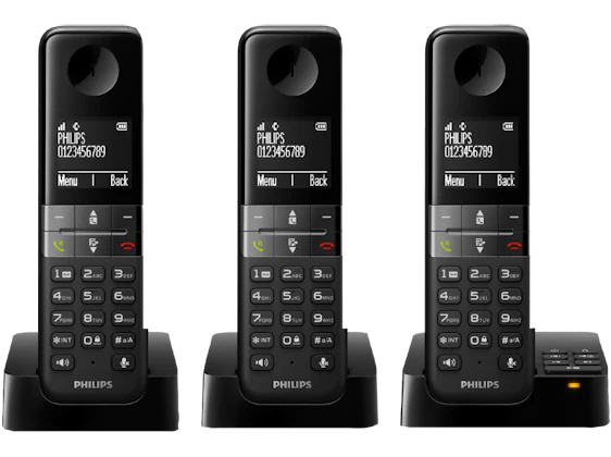 Telefon PHILIPS D4553B/39 mit 3 Mobilteilen für 78,99 EUR inkl. Versand