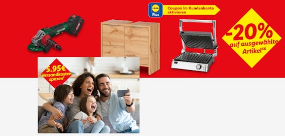 Nur diese Woche ⏱️ 20% Rabatt für LIDL Plus Kund:innen