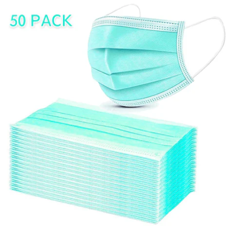 50er 3-lagig Einweg Mundschutz-&Hygienemasken