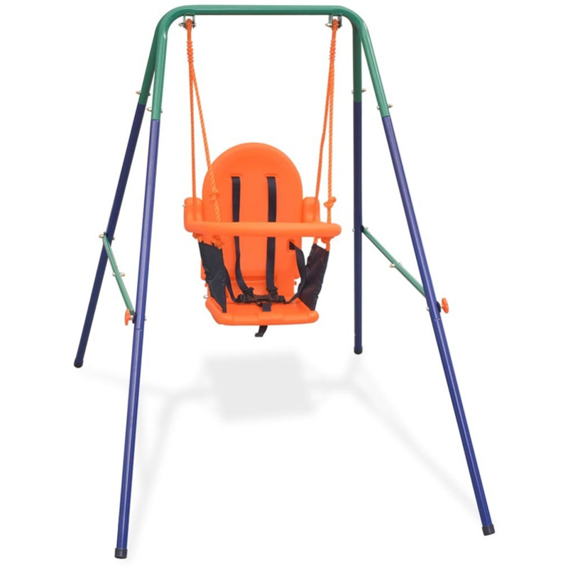 Aktion: VidaXL Toddler swing set with safety harness orange 31,00€ günstiger