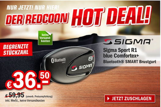 R1 Blue COMFORTEX+ Herzfrequenzmessgerät für 37€ bei Redcoon