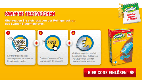 Swiffer Testwochen - Staubmagnet kostenlos testen *UPDATE*