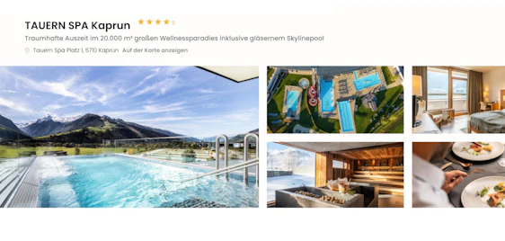 TAUERN SPA Kaprun ab 124,50€ p.P. – luxuriöse Wellness-Auszeit mit Alpenblick 🏔️✨
